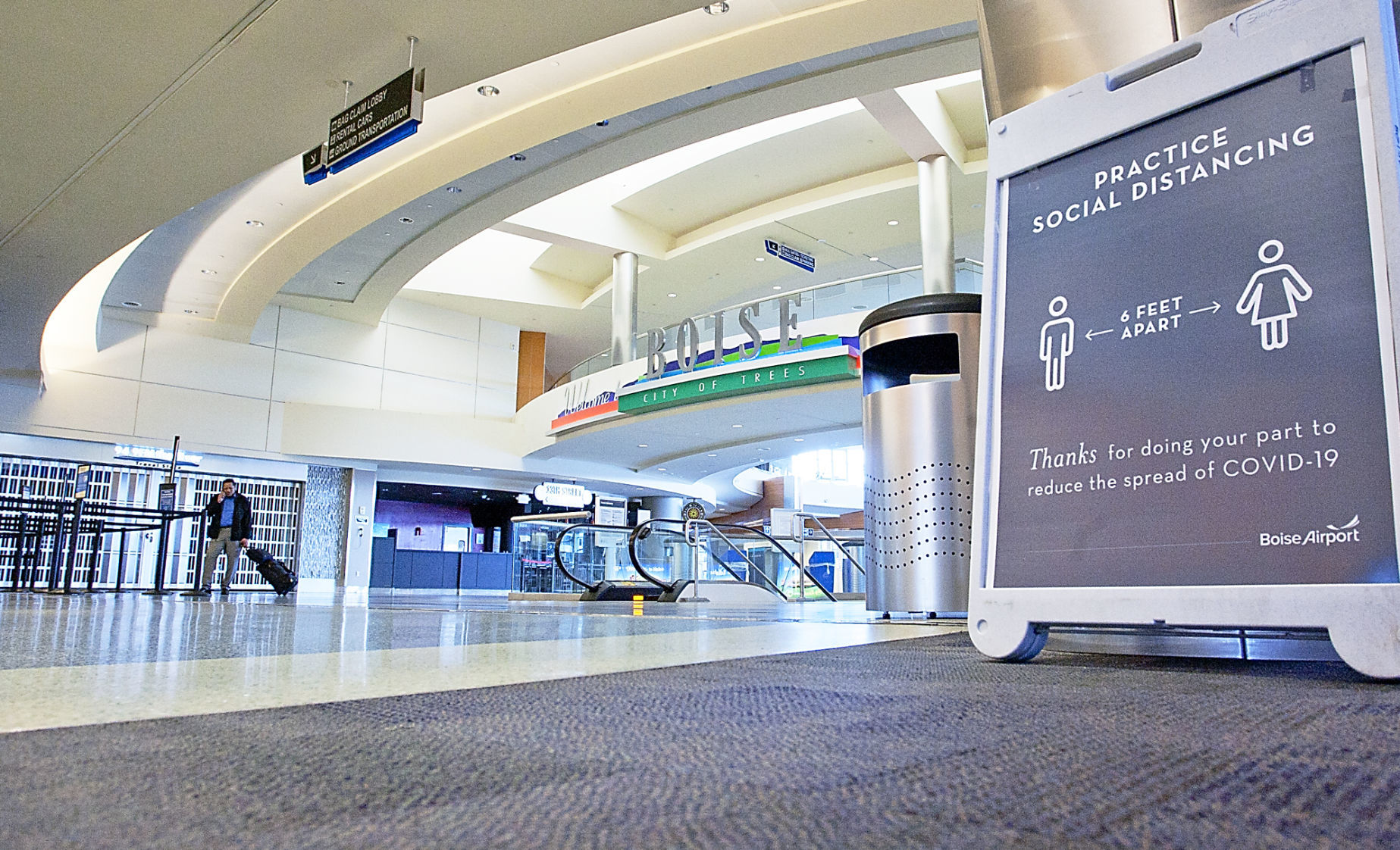 Boise Airport during COVID-19